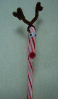 how to make candy cane reindeer